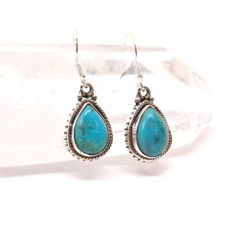 Chrysocolle - Boucles d'Oreilles Argent