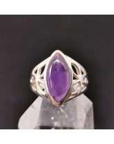 Améthyste EXTRA  - Bague Serti Argent