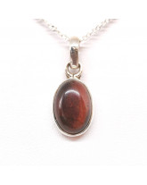 Oeil de Taureau (Boeuf) - Pendentif Serti Argent