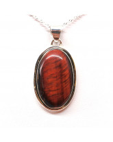 Oeil de Taureau (Boeuf) - Pendentif Serti Argent