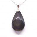 Obsidienne Oeil Celeste (Arc en ciel) - Pendentif Goutte