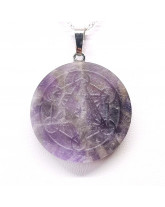 Améthyste & Métatron - Pendentif bélière