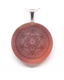 Cornaline & Métatron - Pendentif Bélière