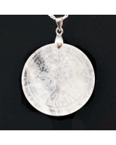 Cristal de roche & Arbre de Vie - Pendentif Bélière