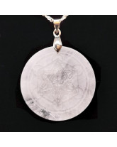 Cristal de roche & Métatron - Pendentif Bélière
