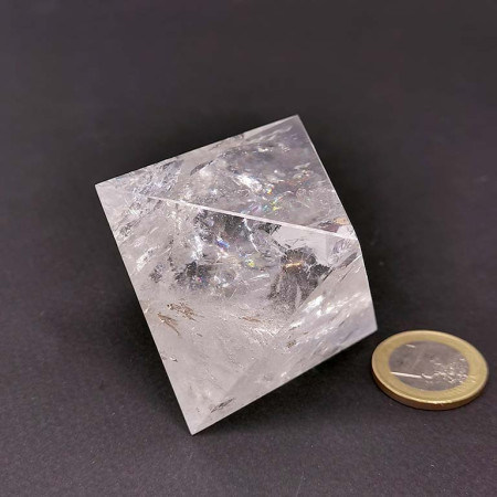 Cristal de Roche - Octaèdre (solide de platon)