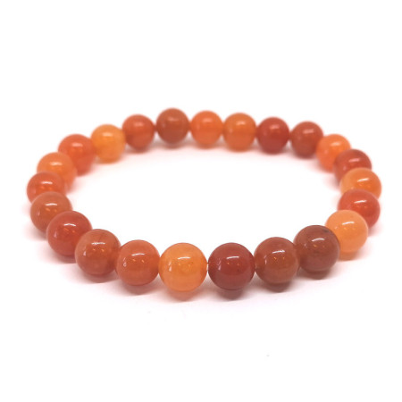 Bracelet boule - Aventurine orange