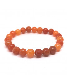 Bracelet boule - Aventurine orange