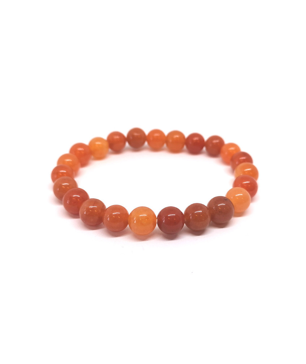 Bracelet boule - Aventurine orange