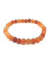 Aventurine orange - Bracelet Boules 8 mm