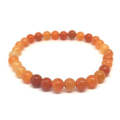 Aventurine orange - Bracelet Boules 8 mm