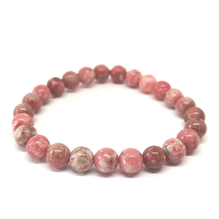 Thulite - Bracelet Boules 8 mm