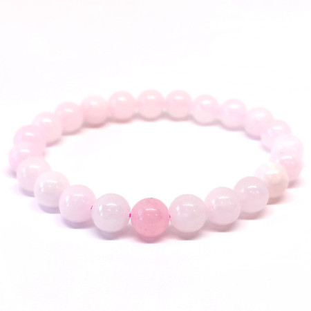 Mangano calcite - Bracelets Boules 8 mm