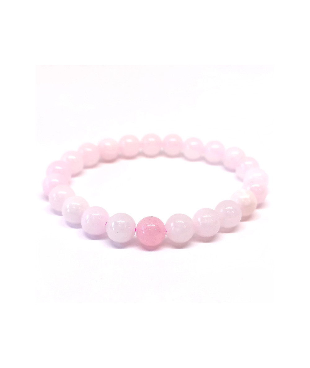 Mangano calcite - Bracelets Boules 8 mm