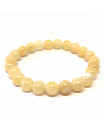 Bracelet boule 8mm - Calcite orange
