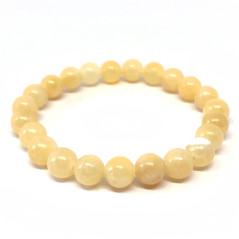 Bracelet boule 8mm - Calcite orange