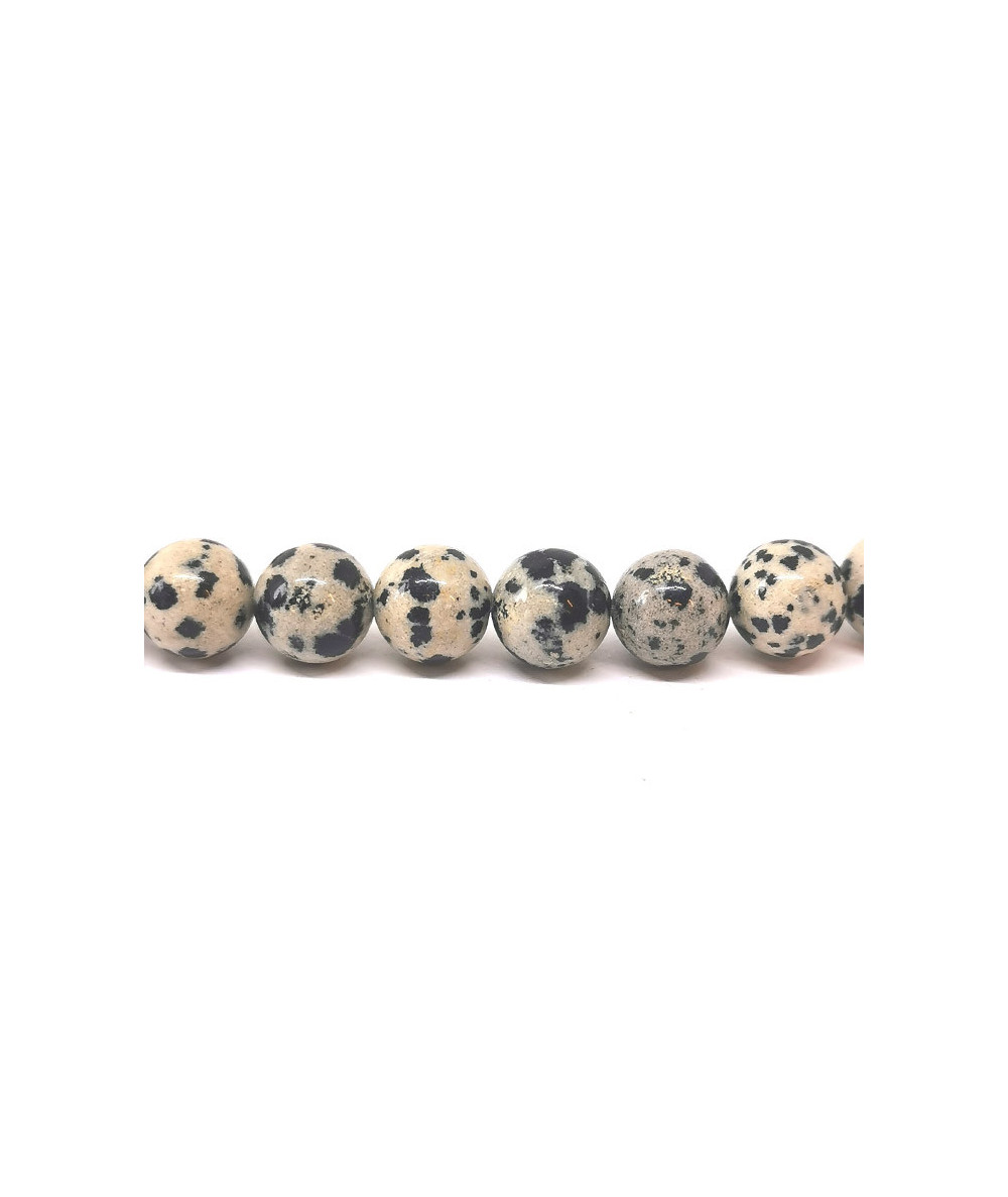 Jaspe dalmatien - Fil de Perles