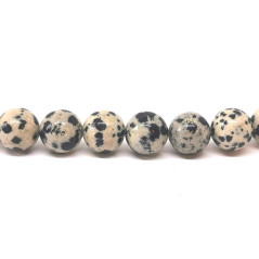 Jaspe dalmatien - Fil de Perles