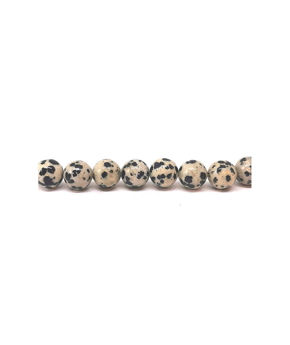 Jaspe dalmatien - Fil de Perles