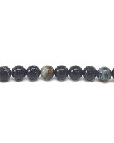 Agate Noire - Fil de Perles