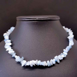 Aigue Marine - Collier réglable - Ships