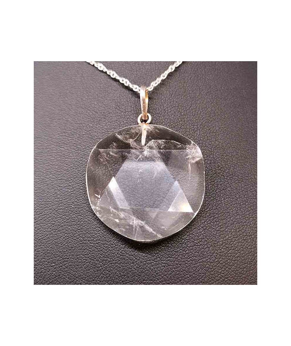 Pendentif Salomon - Cristal de roche 3cm