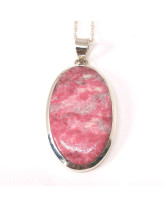 Thulite - Pendentif Serti Argent