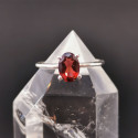 Grenat pyrope (rouge) - Bague Argent