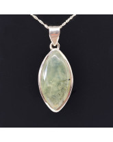 Phrénite (Préhnite) - Pendentif serti Argent