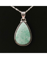 Variscite - Pendentif Serti Argent