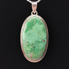 Variscite - Pendentif Serti Argent