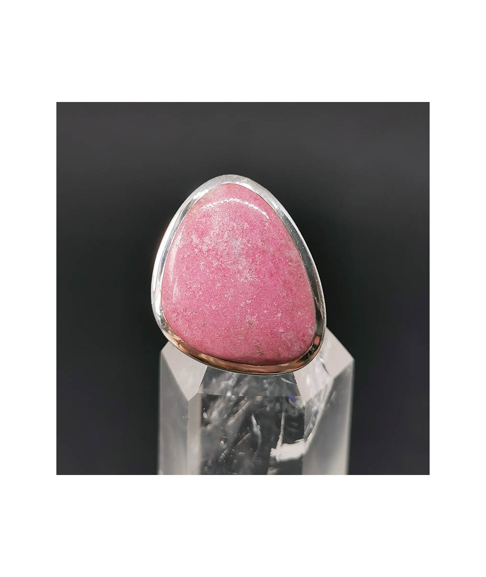 Thulite - Bague Sertie Argent