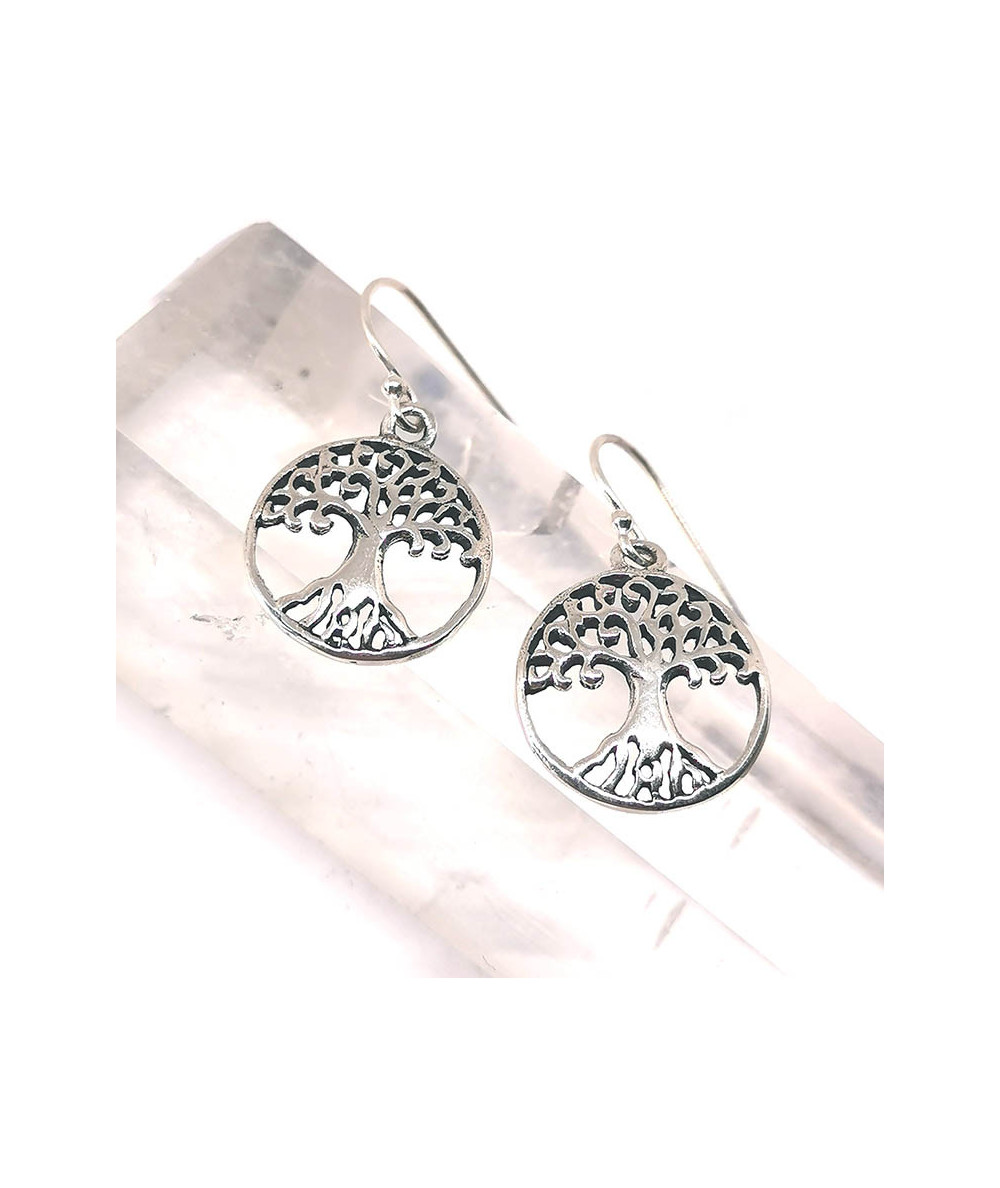 Arbre de vie - Boucle d'Oreilles en Argent