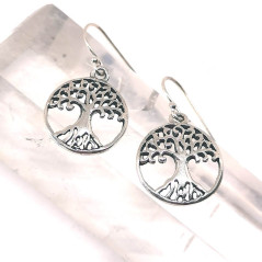 Arbre de vie - Boucle d'Oreilles en Argent