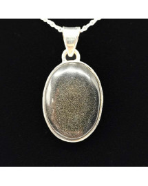 Obsidienne dorée - Pendentif Serti Argent