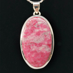 Thulite - Pendentif Serti Argent