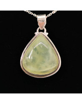 Phrénite (Préhnite) - Pendentif serti Argent