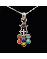 7 Chakras - Pendentif Argent