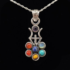 7 Chakras - Pendentif Argent