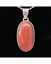 Oeil de taureau (oeil de boeuf) - Pendentif Serti Argent