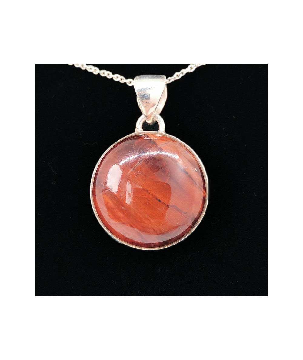 Oeil de taureau (oeil de boeuf) - Pendentif Serti Argent