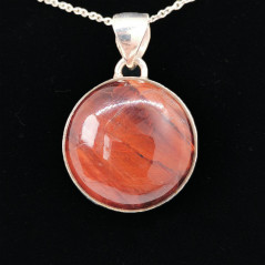 Oeil de taureau (oeil de boeuf) - Pendentif Serti Argent