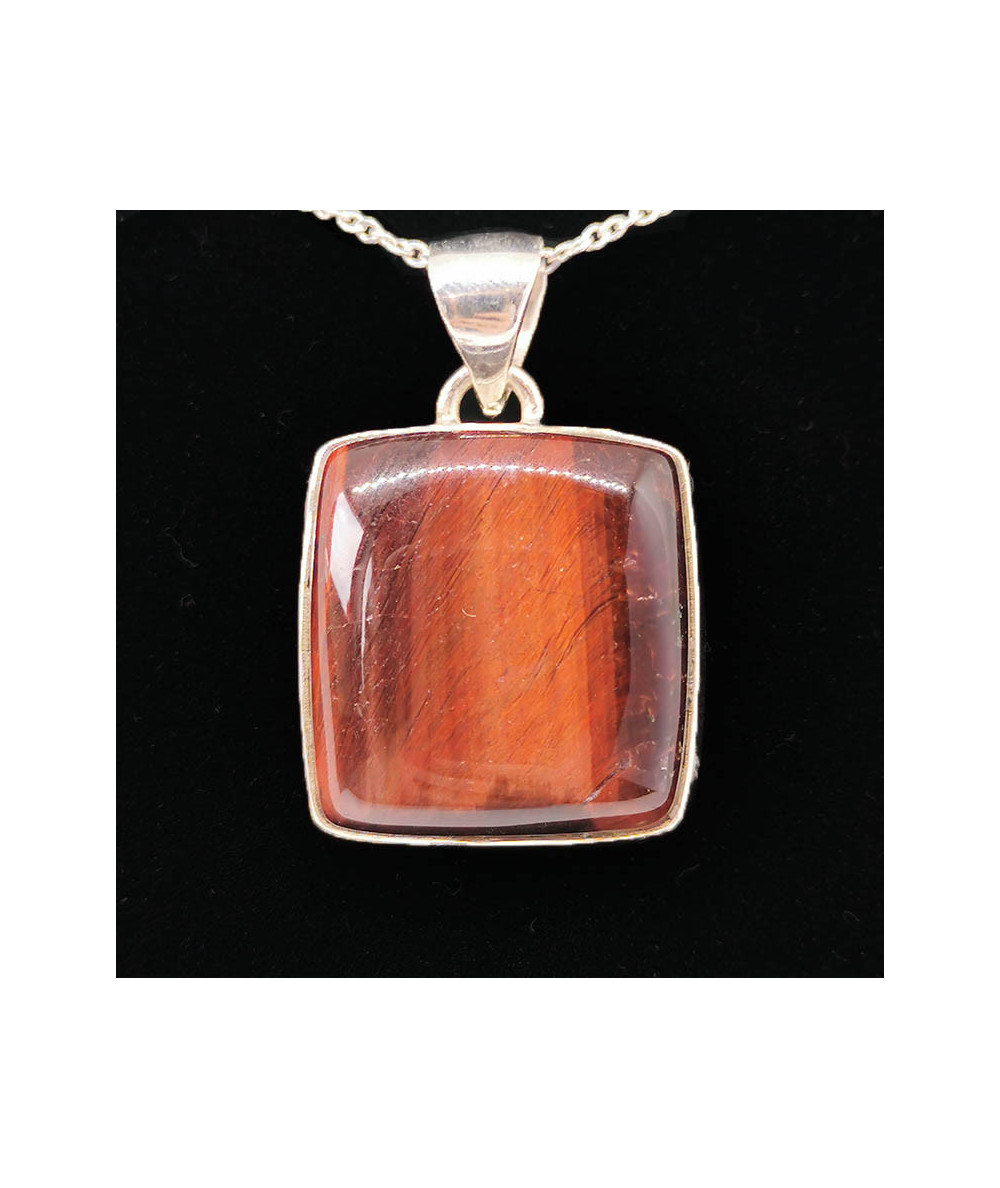 Oeil de taureau (oeil de boeuf) - Pendentif Serti Argent
