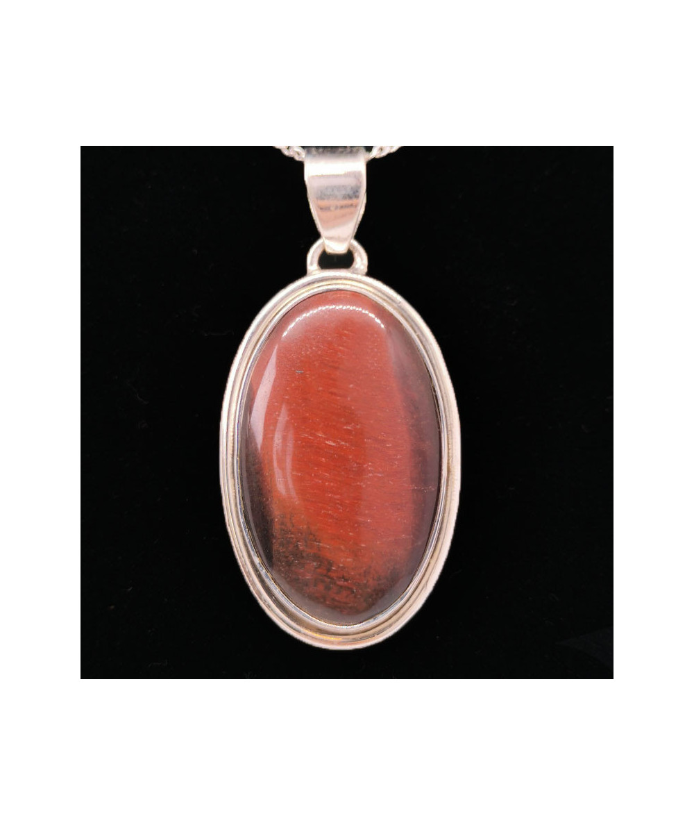 Oeil de taureau (oeil de boeuf) - Pendentif Serti Argent