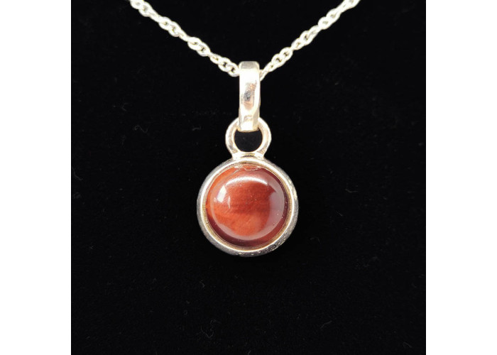 Oeil de taureau (oeil de boeuf) - Pendentif Serti Argent