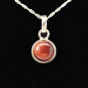 Oeil de taureau (oeil de boeuf) - Pendentif Serti Argent