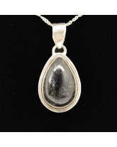 Tourmaline noire - Pendentif Serti Argent