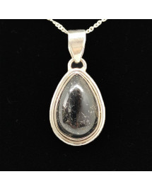 Tourmaline noire - Pendentif Serti Argent