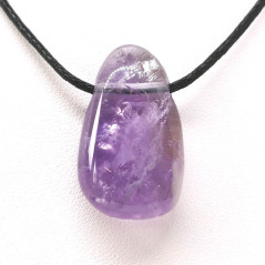 Améthyste - Pendentif Pierre Percée