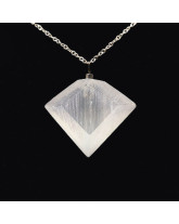 Sélénite - Pendentif Diamant